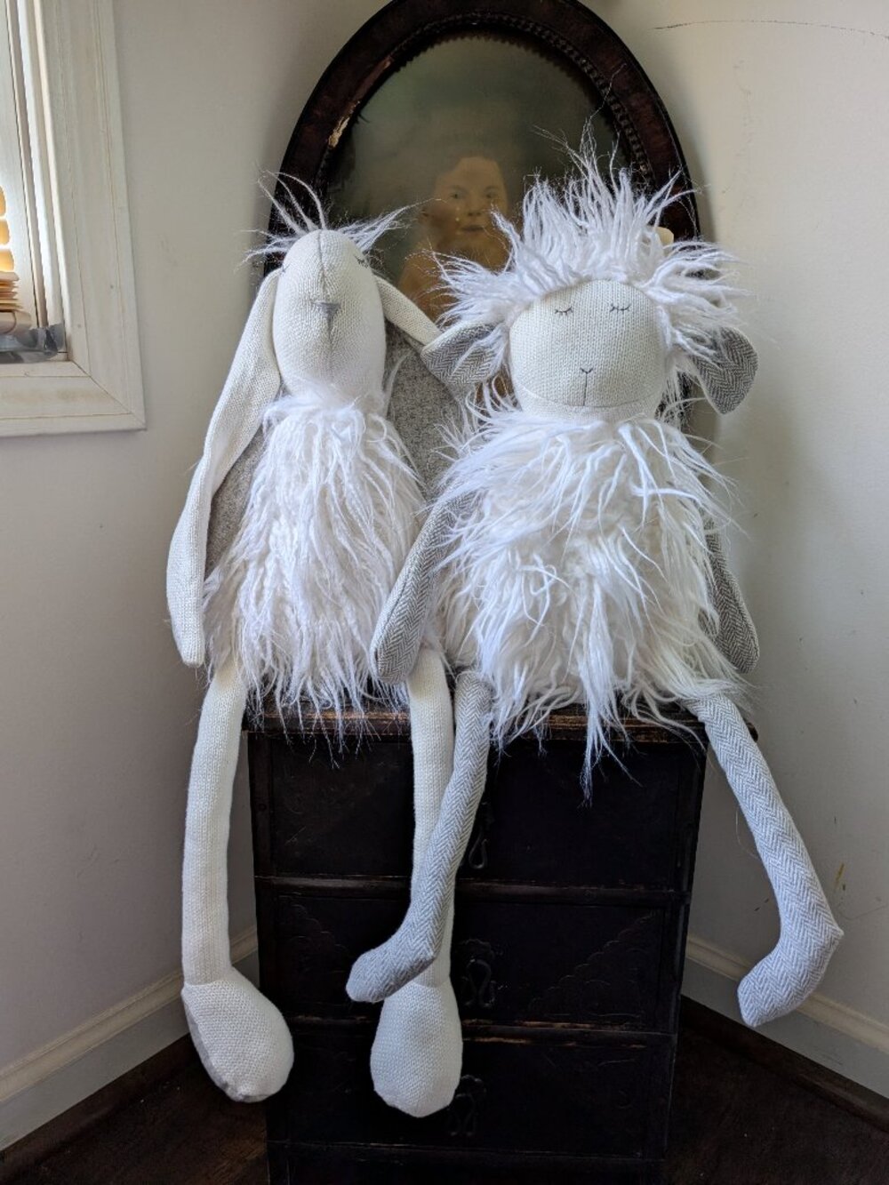 Restoration Hardware Baby & Child Plush Bunny and Lamb